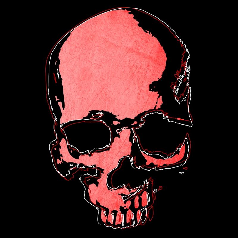 Roter Schädel