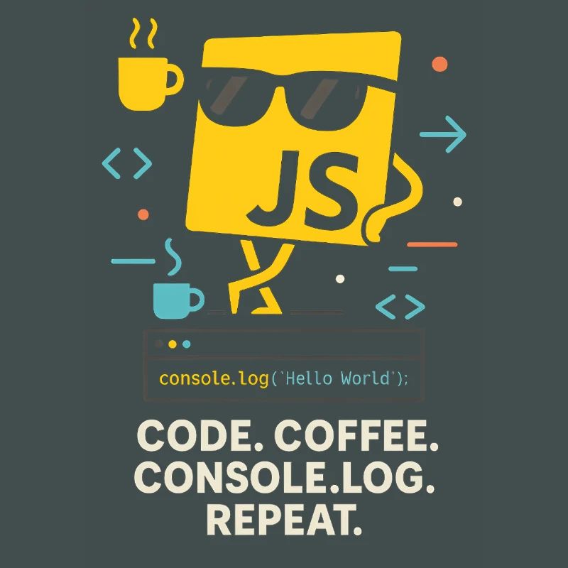Code Coffee Console.log Répéter le programme JavaScript