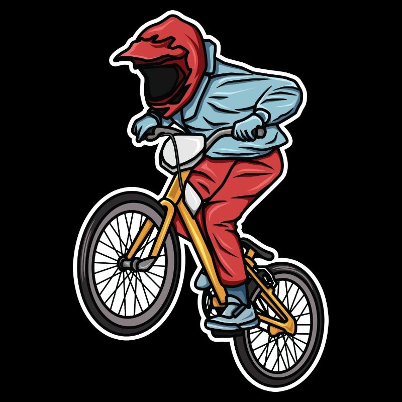 Drôle de garçon de BMX