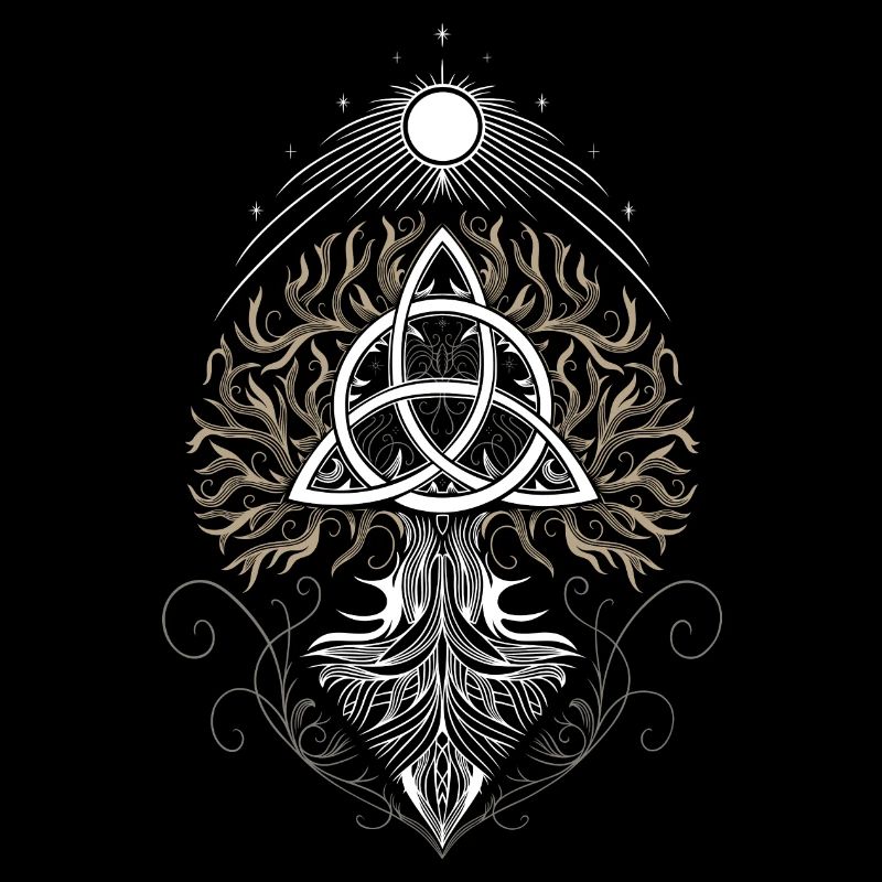 Yggdrasil Lebensbaum Triquetra