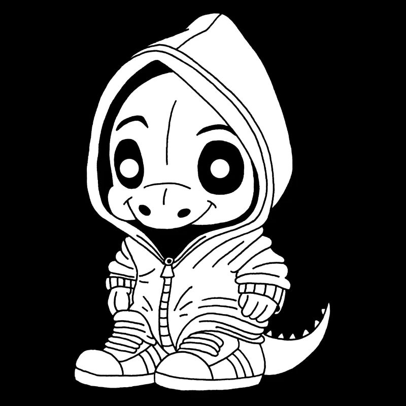 Small Dinosaur (White)