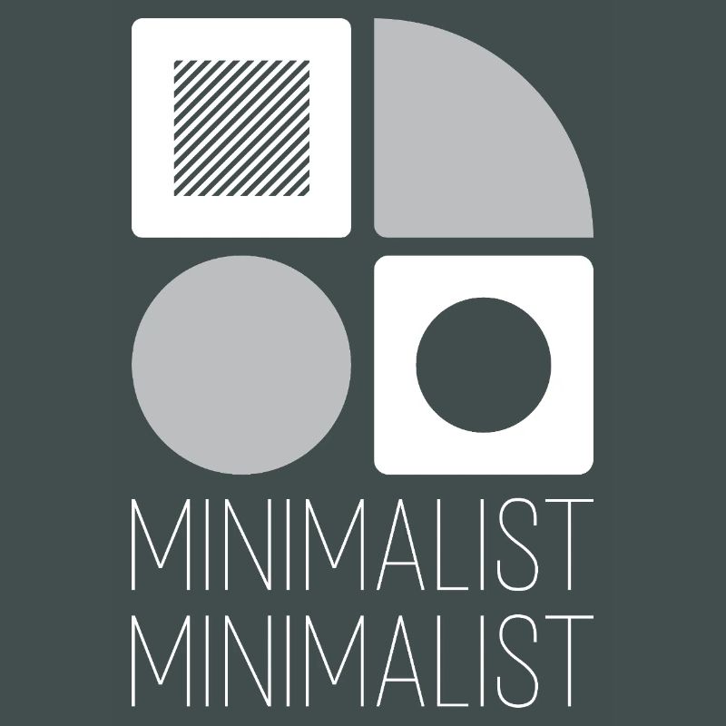 Minimalist geometry greys on white