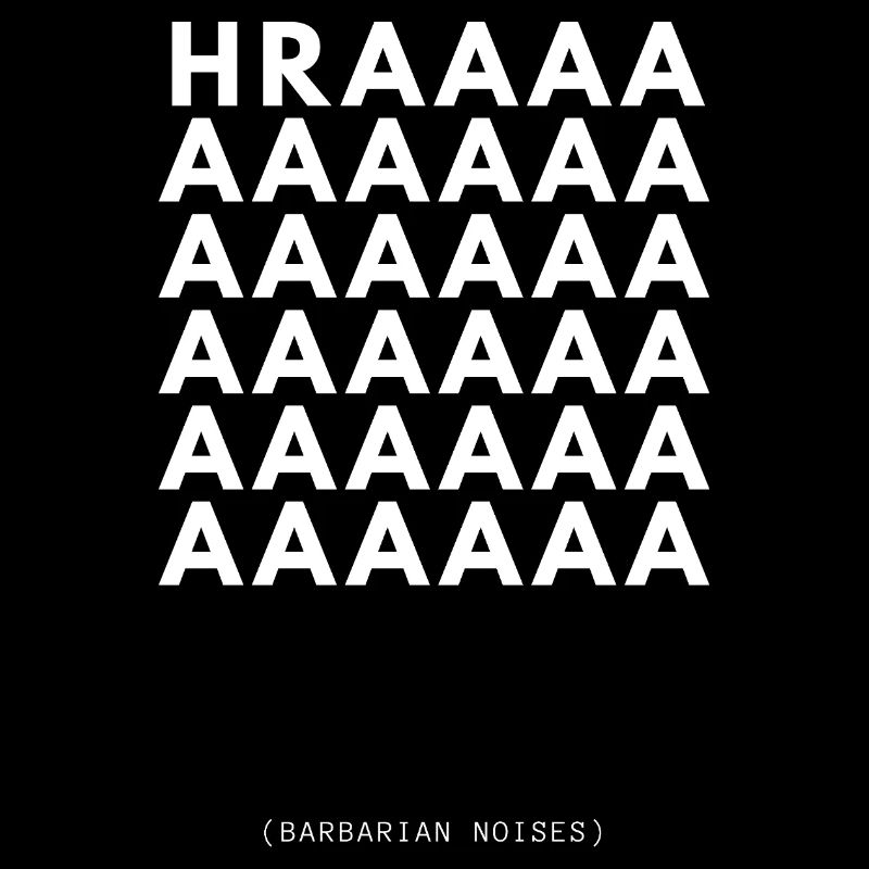 DeD barbarian-themed T-shirt
