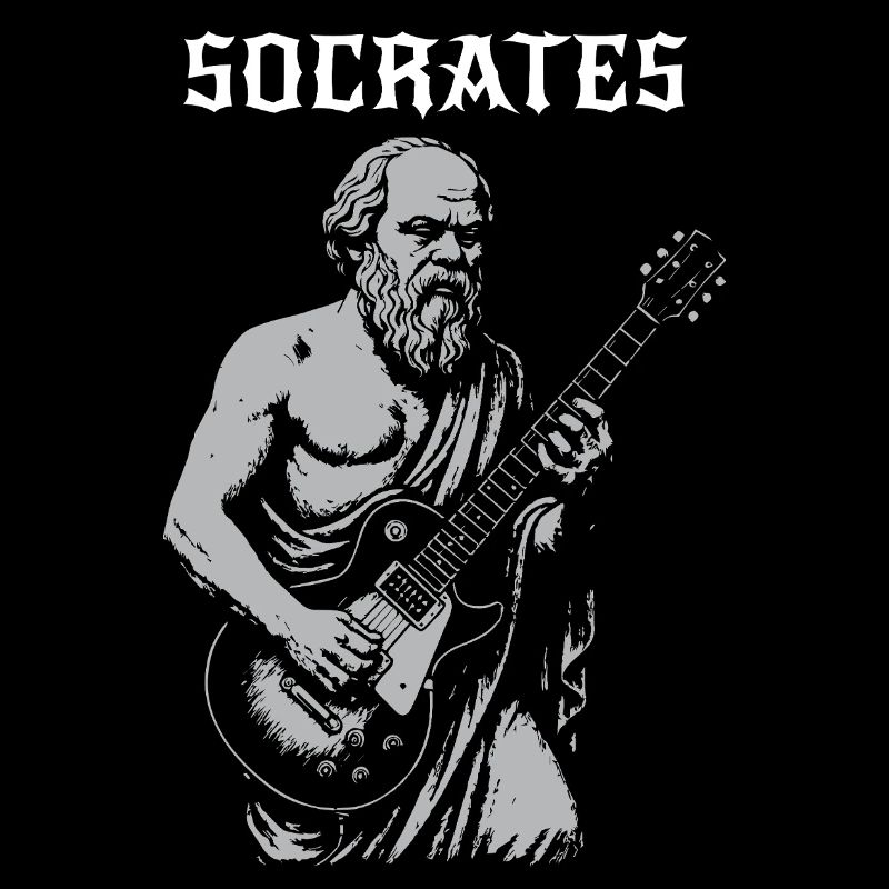 Socrates playing Rock Guitar