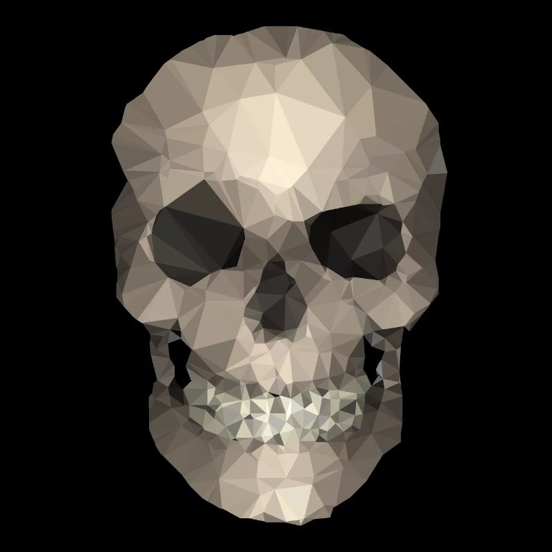 Polygon Geometric Skull - Modern Low Poly
