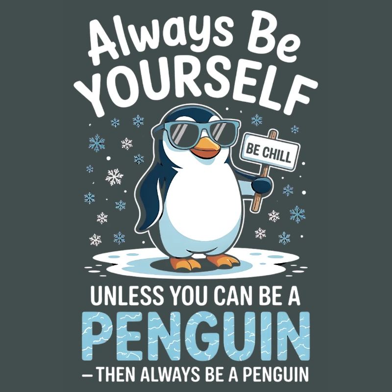 Sei immer du selbst, es sei denn, du kannst ein Pinguin sein