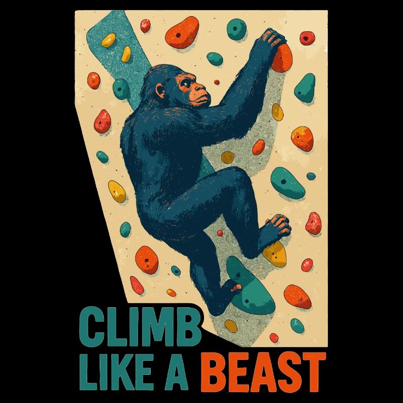 Bouldering Gorilla Climbing Beast Monkey Gift