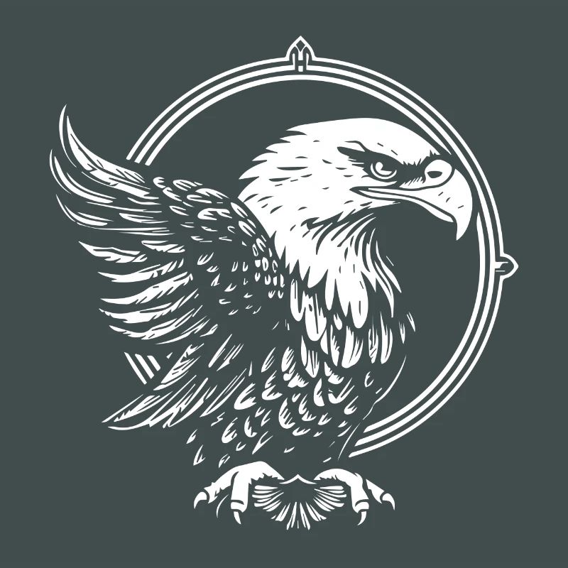 Eagle in a circle