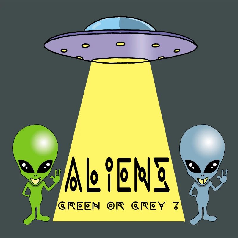 Grün oder grau außerirdisch?