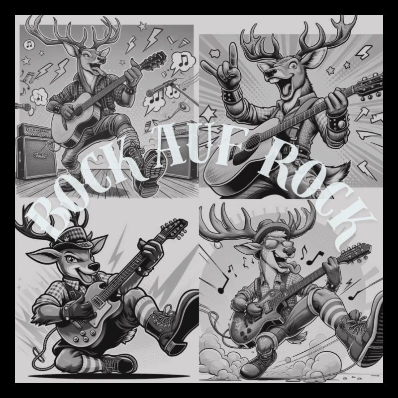 Illustration du groupe de rock de Rudolph