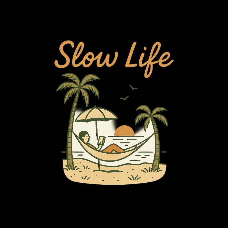 Slow Life Hamac au coucher de soleil