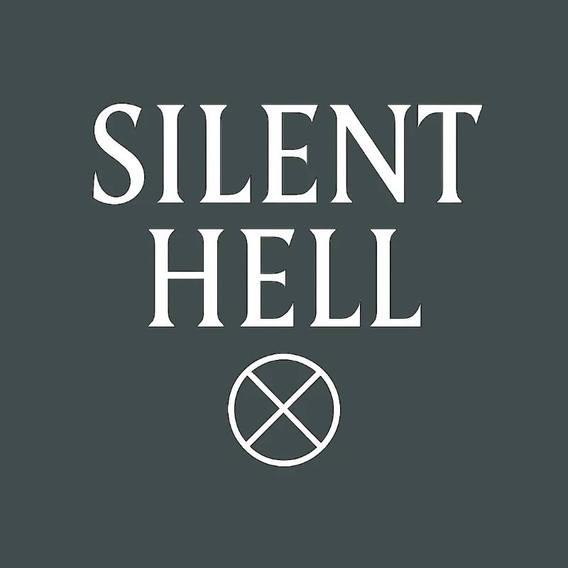 Mystisches Silent Hell-Logo-Design