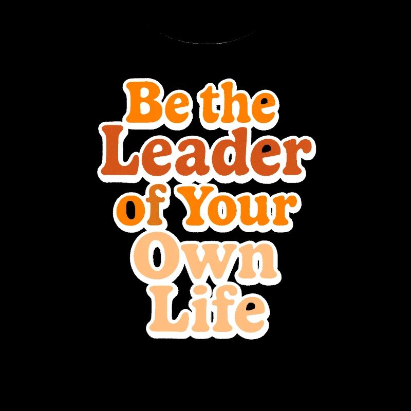 Inspirational leadership text design
