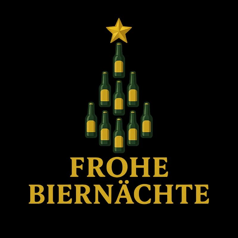 Frohe Biernächte Bier Weihnachtsbaum