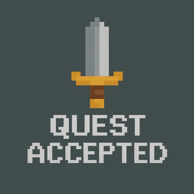 Quest Accepted Pixel Sword