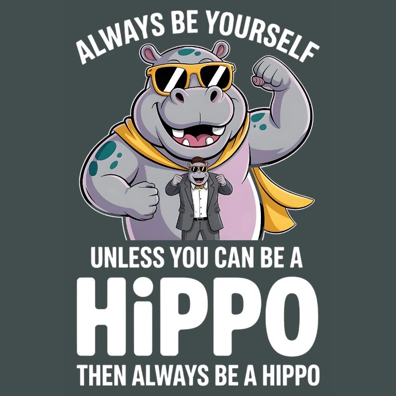 Sei immer du selbst, es sei denn, du kannst ein Nilpferd sein