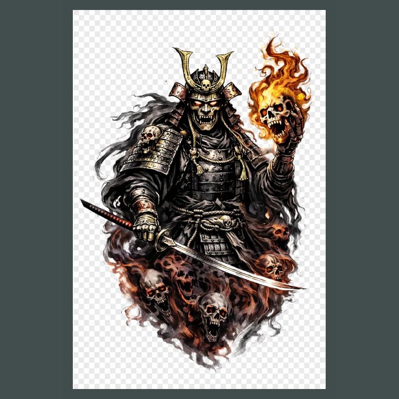 Flammenschädel-Samurai