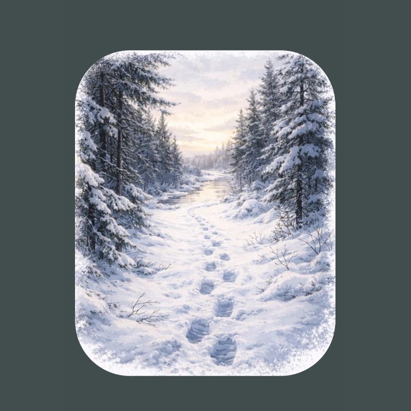 Sentier de la Forêt d’Hiver Morgenschein