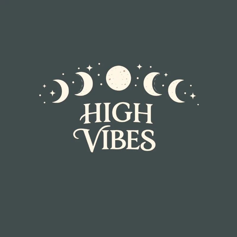 High Vibes Moon Phases Pattern