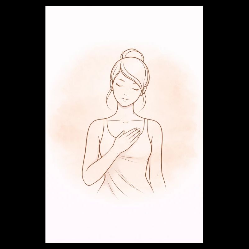 Heart Touch in Delicate Sketch