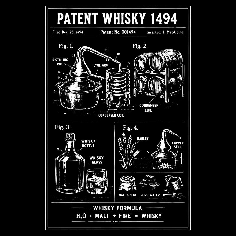 Whiskey Distillery Patent Diagram