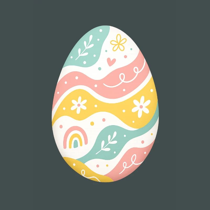 Pastel Easter Egg Pattern