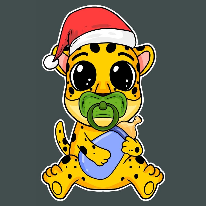 Bébé guépard Noël