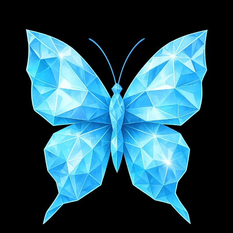 Diamond Butterfly | Geometric elegance