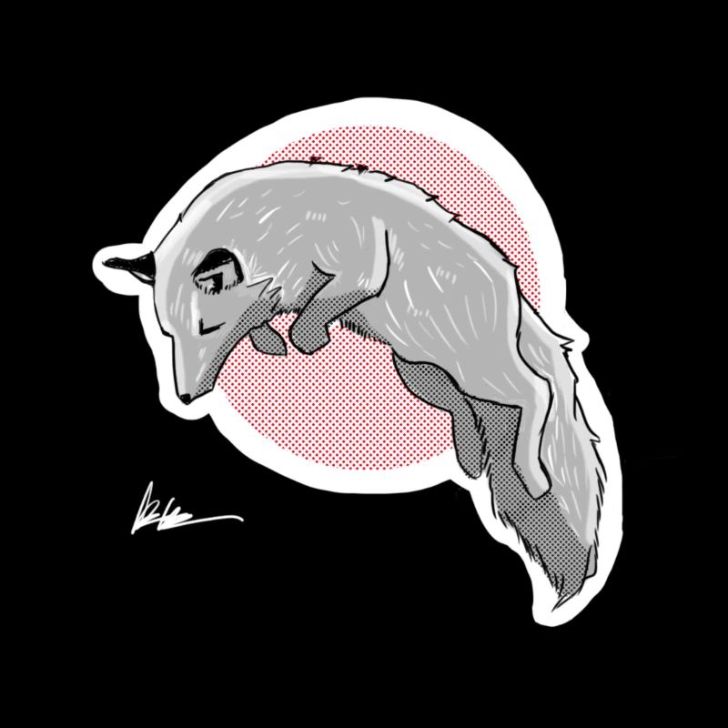 hunting snow fox