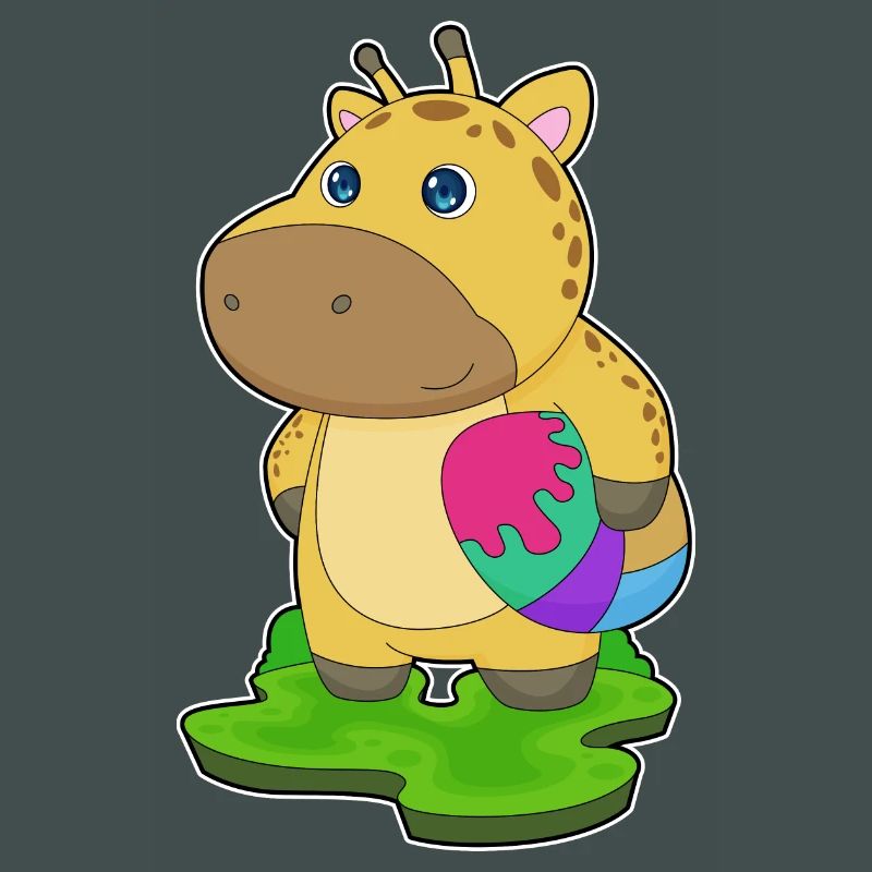 Giraffe Easter Easter Egg