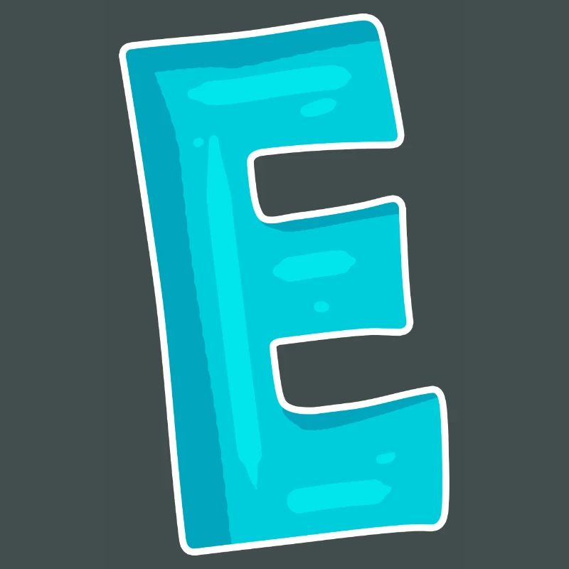 Buchstabe E Anfangsbuchstabe Zeichen