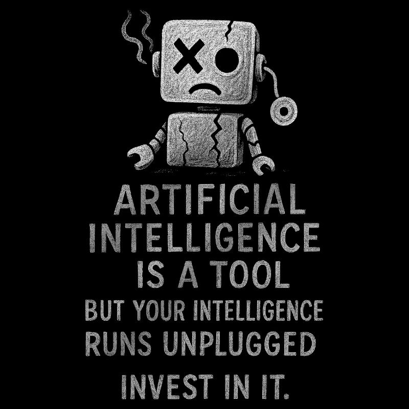 Affiche de motivation sur l’intelligence artificielle