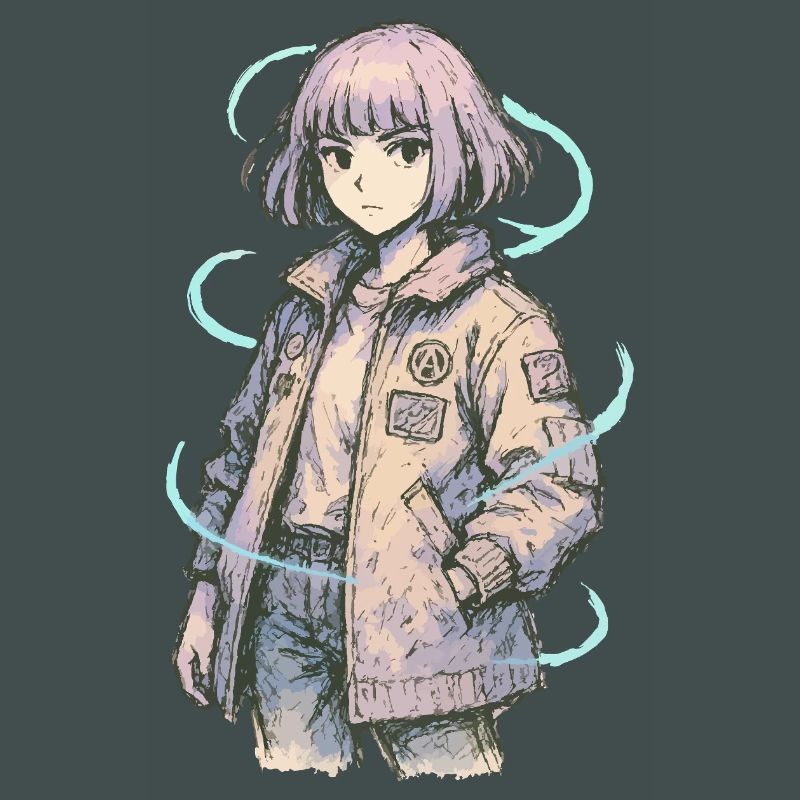 Neon Patch Bomber Mädchen