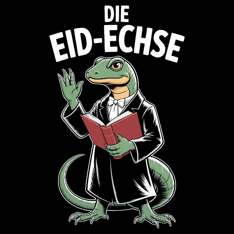 Oath Lizard Funny Justice Motif