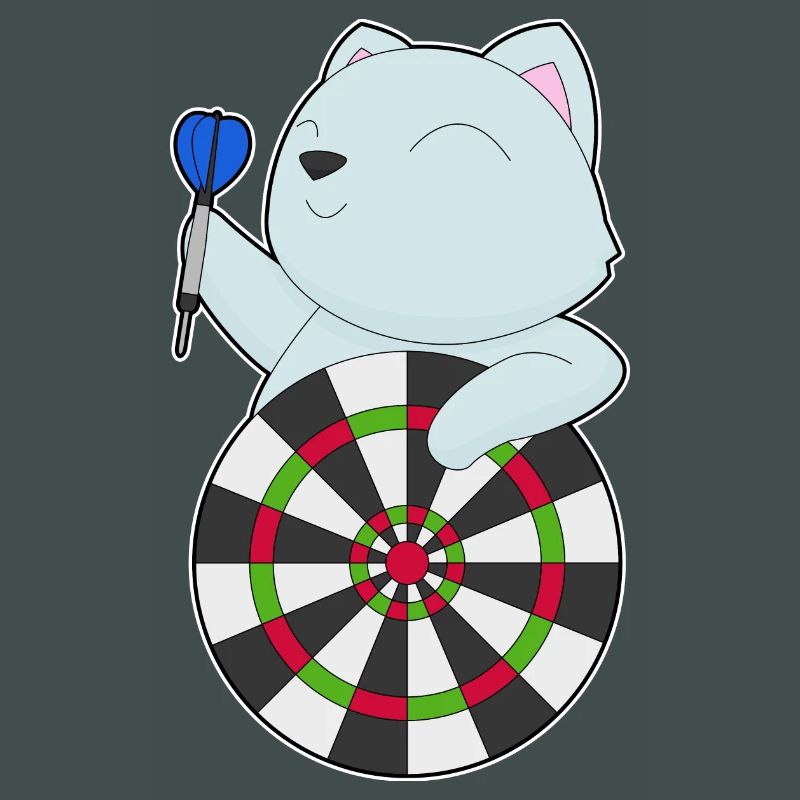 Cible de fléchettes pour chat