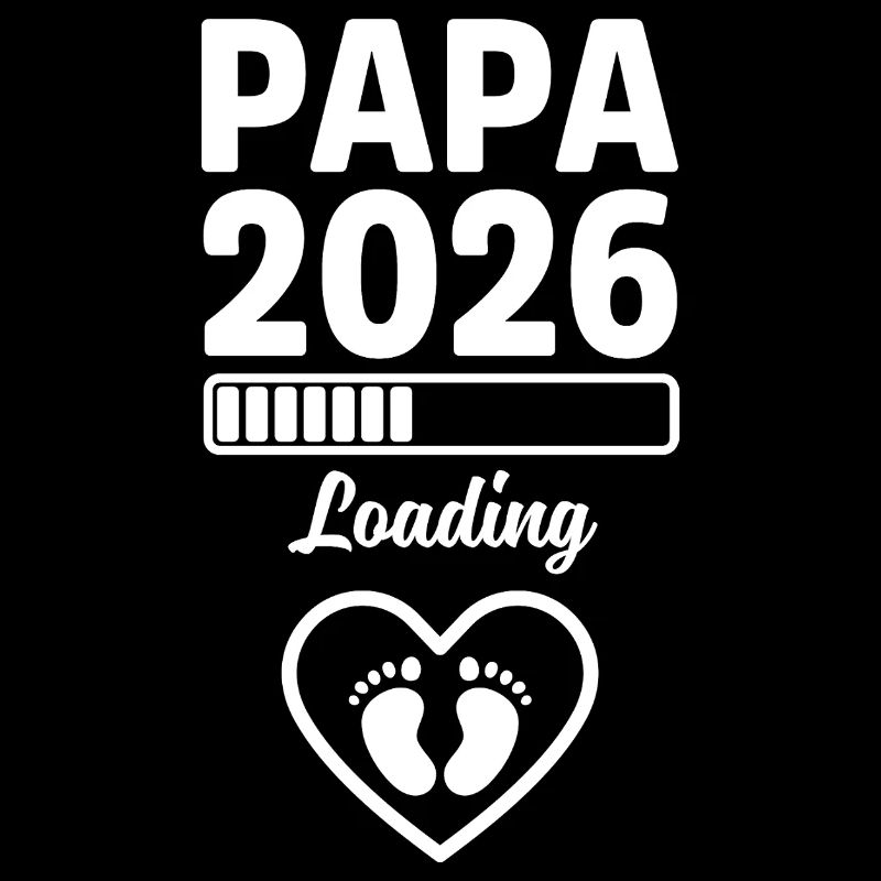 Papa 2026 Loading Dad Vater Vatertag Geschenk