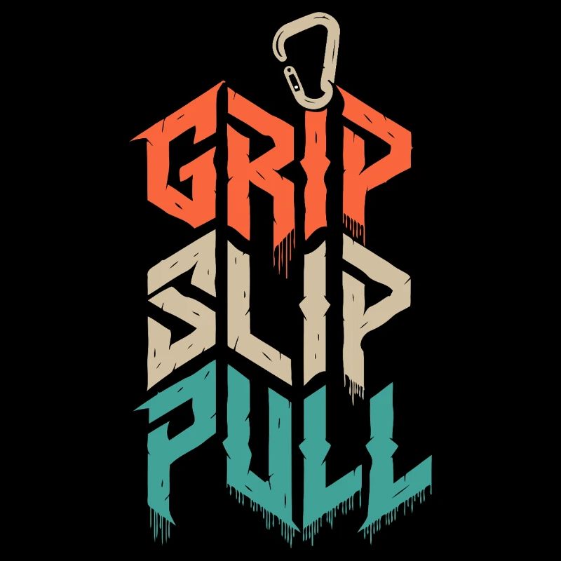Grip Slip Pull Climbing Grunge