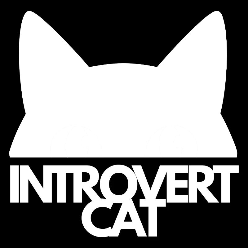 Introvert Cat Silhouette