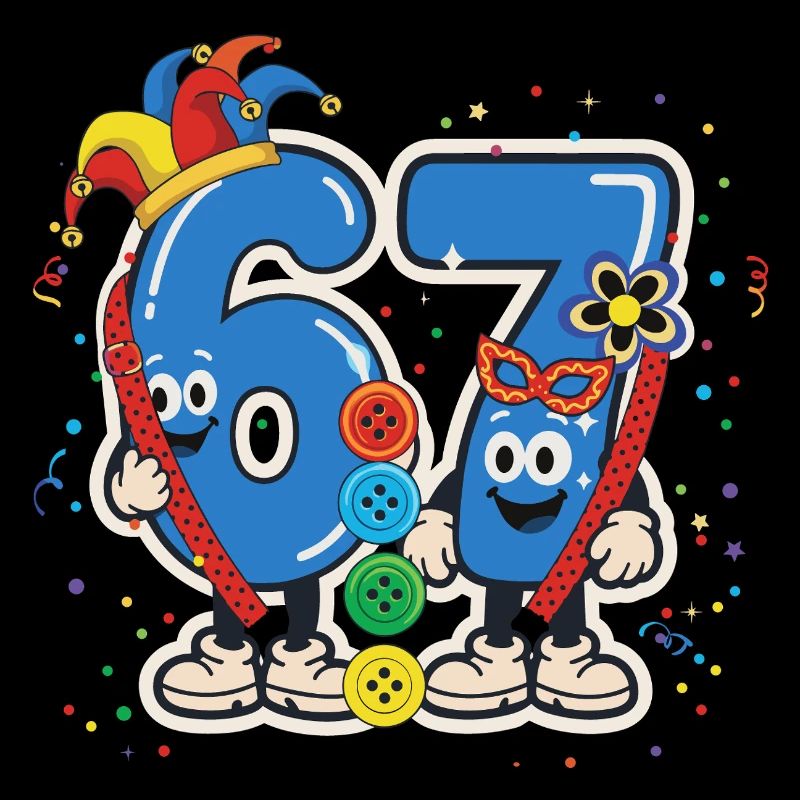 67 Blague des élèves Six Seven – Costume de carnaval