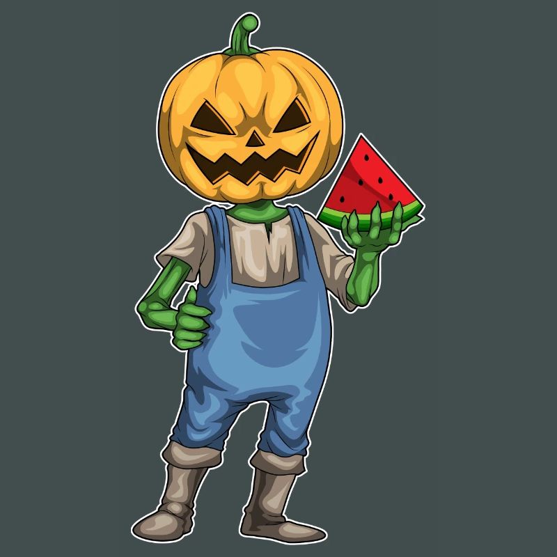 Pastèque d’Halloween Jack O’Lantern