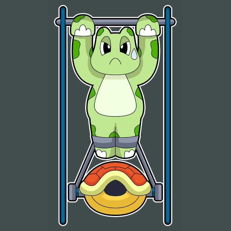 Turtle Bodybuilder Pull-ups Bodybuilding