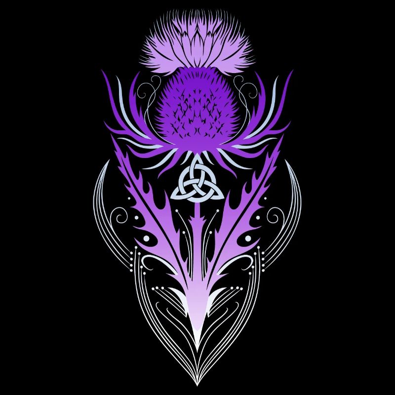 Thistle with Triquetra