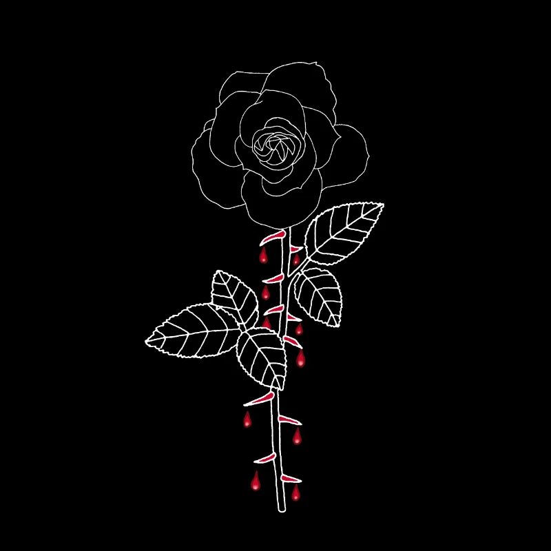 Blutige Rose