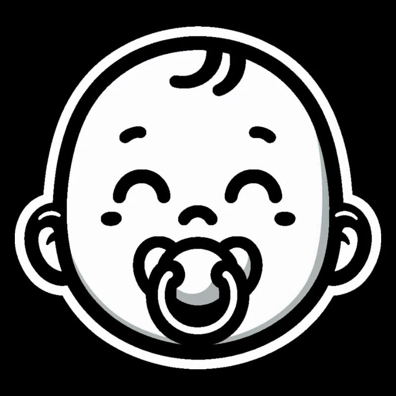 Baby mit Schnuller