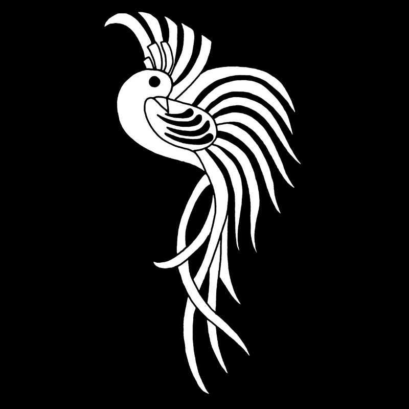 Weißer Paradiesvogel