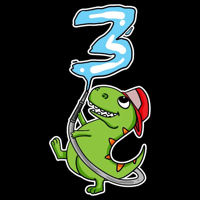 3rd Birthday Dinosaur Firefighter Gift