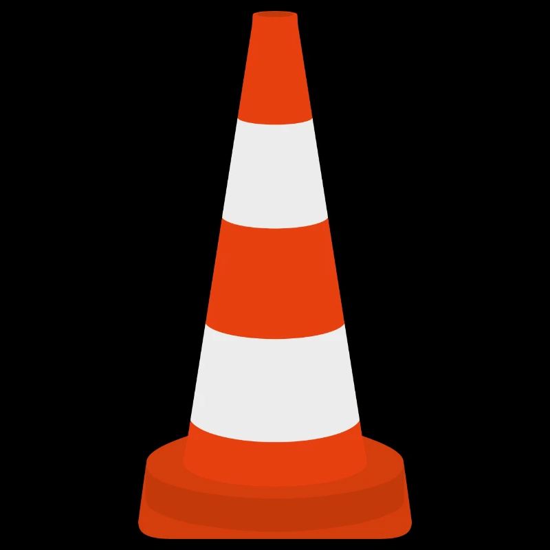 Cône de cône de trafic de pylônes Cône d’avertissement Cône icône de cône