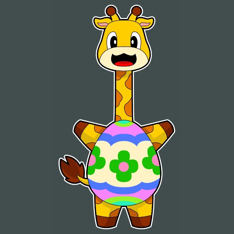 Giraffe Easter Easter Egg