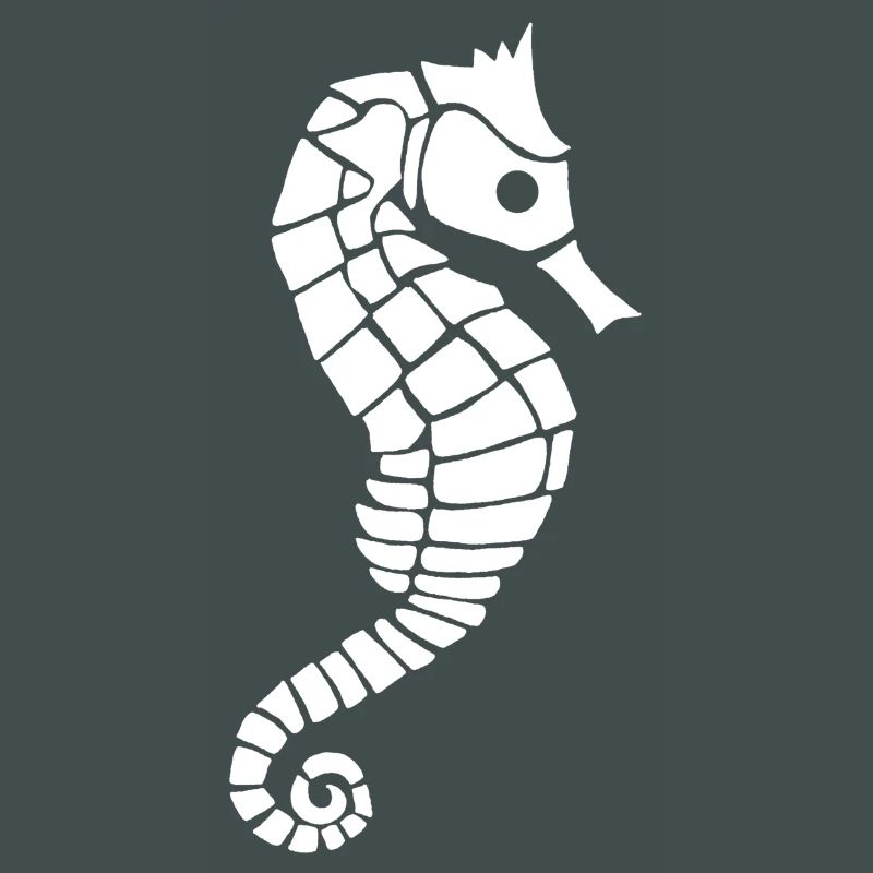 Hippocampe blanc