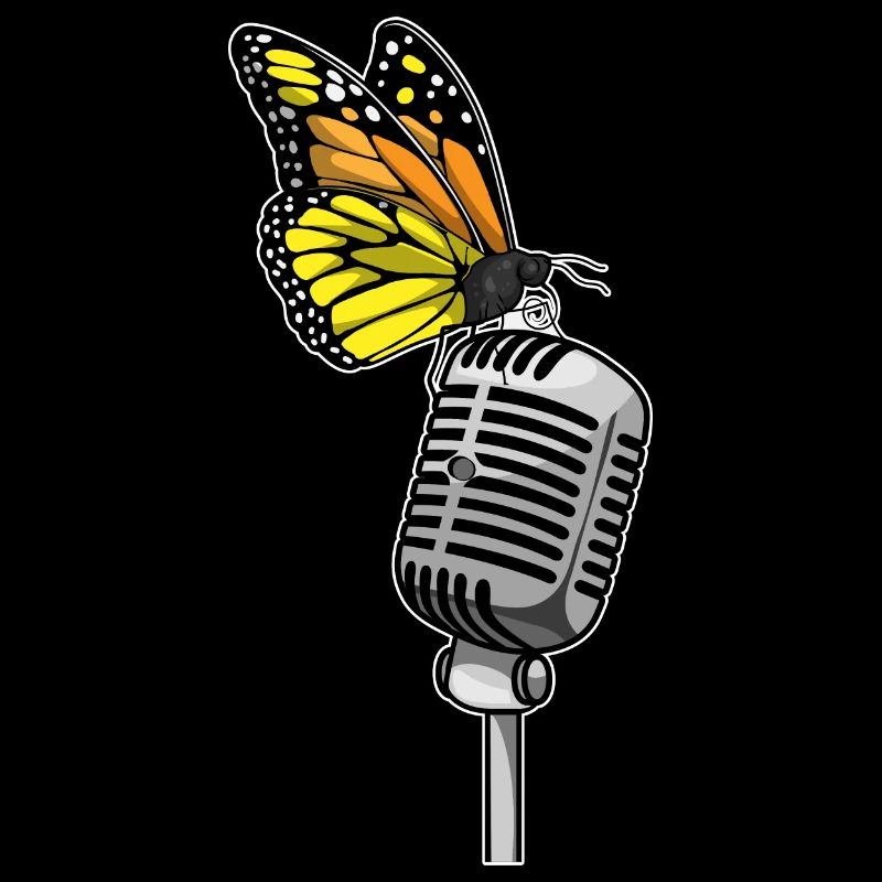 Chant papillon Chant au micro
